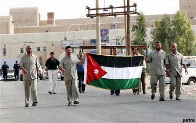 احتفالات بالإفراج عن الأسرى الأربعة