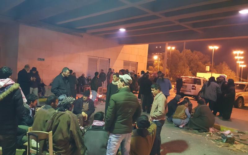 اعتصام المتعطلين من الطفيلة في محيط الديوان الملكي، صفحة فيسبوك