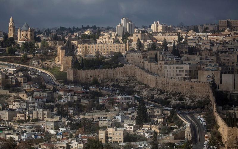 حي الشيخ جراح، بالقدس الشرقية، الذى يقع خارج أسوار البلدة القديمة مباشرة بالقرب من باب العامود