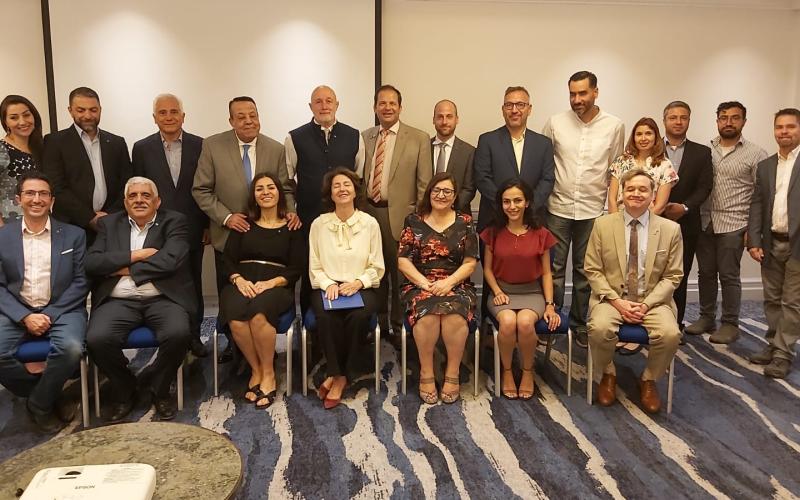 Amman International Rotary President with French AMbassador Veronique Vouland