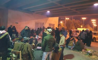 اعتصام المتعطلين من الطفيلة في محيط الديوان الملكي، صفحة فيسبوك